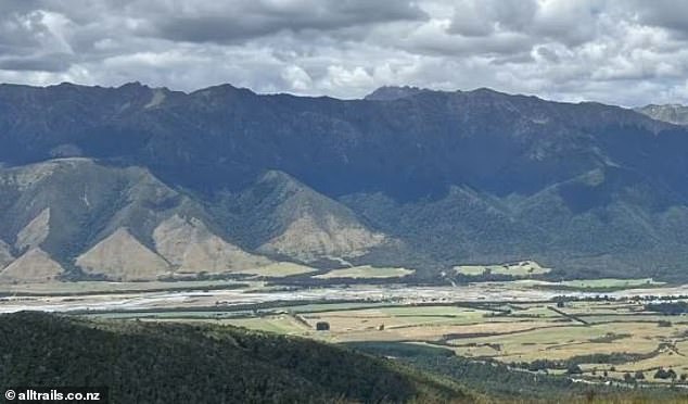 The pair had gone off a dirt road at Beebys Knob, which is in Mount Richmond Forest Park (pictured).