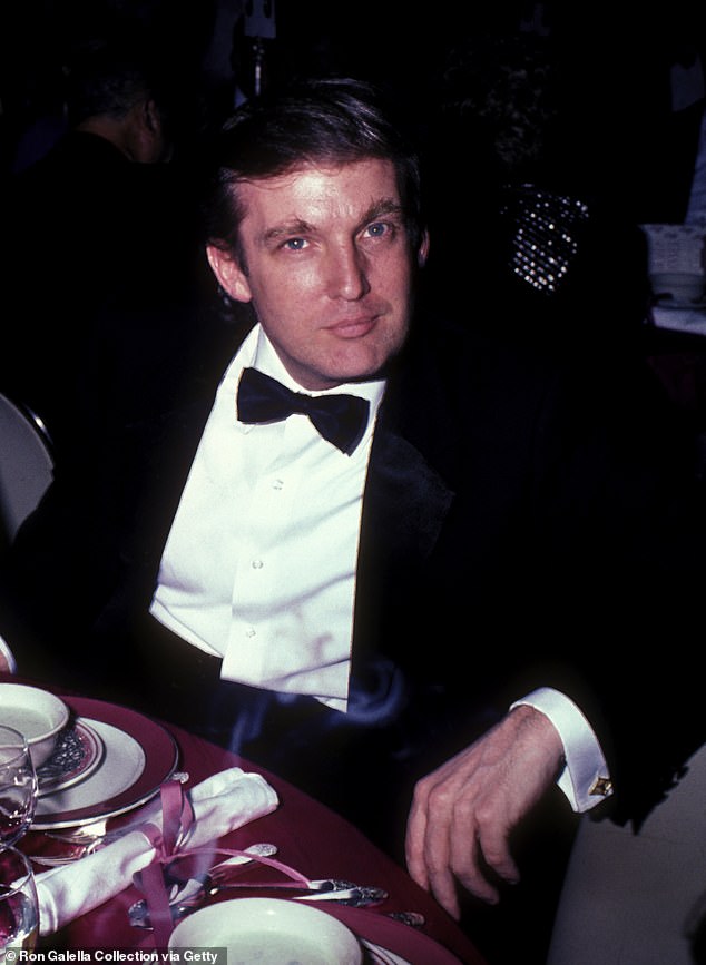 The film follows Trump in the 1970s and 1980s as he attempts to establish his real estate empire from his father Fred Trump's properties (Trump pictured in 1985).