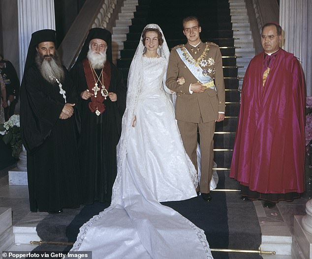 The 1962 wedding of Prince Juan Carlos and Princess Sofia of Greece and Denmark in Athens