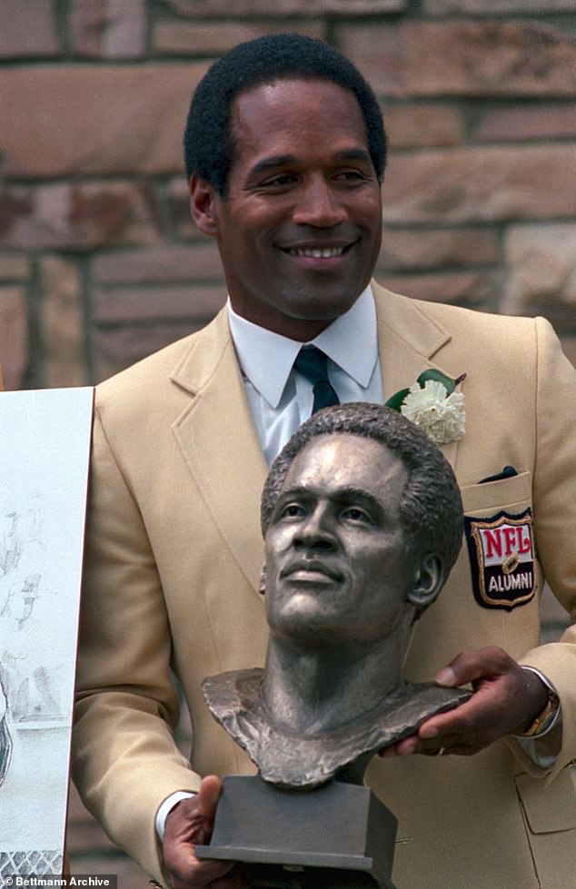 Simpson was enshrined in the Pro Football Hall of Fame in 1985.
