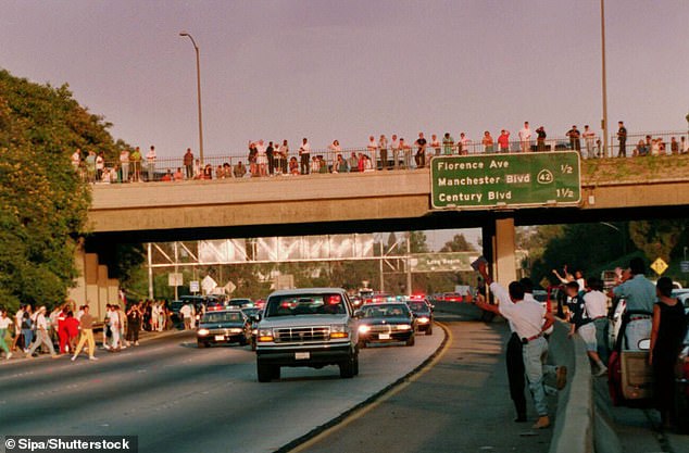 The police chase of OJ Simpson's Bronco captivated the nation and brought people in Los Angeles to the streets to cheer on the NFL legend.