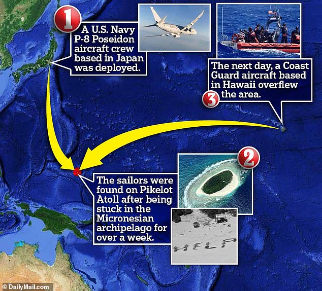1712853404 602 Three sailors are rescued from a small atoll near Japan