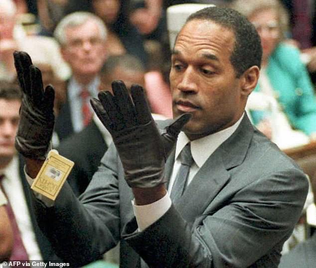 Simpson (pictured at his 1995 trial) became one of America's most infamous figures after being accused of murdering his ex-wife Nicole and her friend Ron.