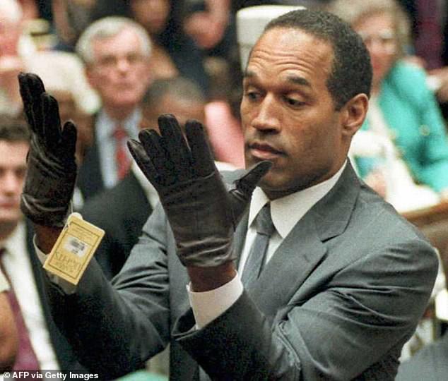 Simpson (pictured at his 1995 trial) became one of America's most infamous figures after being accused of murdering his ex-wife Nicole Brown and her friend Ron Goldman in 1994.