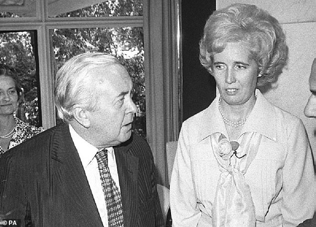 Harold Wilson photographed with his political advisor, Baroness Falkender. The couple consistently denied rumors that they had an affair.