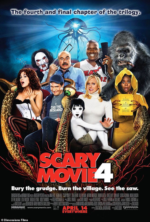 Scary Movie 4 was released on April 14, 2006 with Anna, Regina, Leslie, Carmen and also Molly Shannon, Bull Pullman and more.