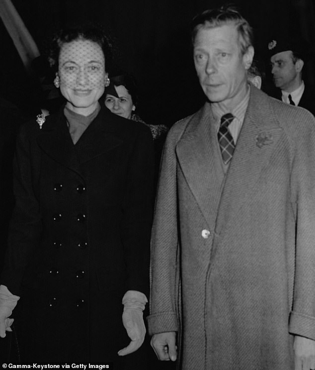 The Duke and Duchess of Windsor photographed arriving in Dover in October 1946, a month before the robbery.