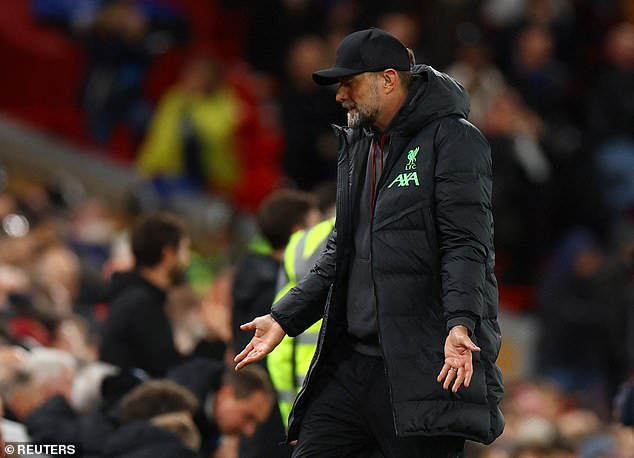 It was a terrible night for Jurgen Klopp as his team put in a dismal performance and lost 3-0.