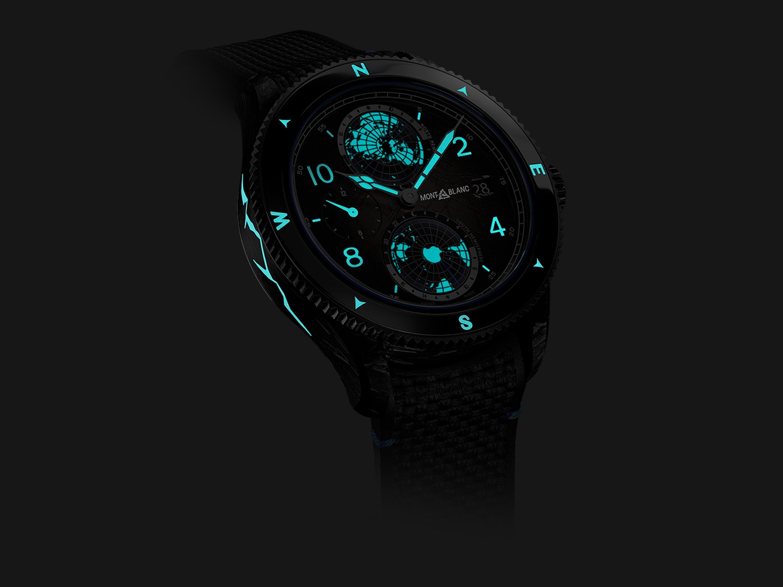 Montblanc carbon fiber watch