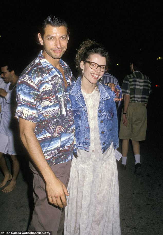 Jeff and Geena during the Cirque du Soleil performance on March 27, 1988