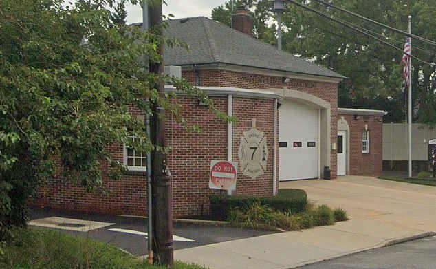 Gross alleges that the men 'continuously overserved' her with alcoholic beverages after she arrived at the firehouse (pictured) to celebrate Seier's birthday.