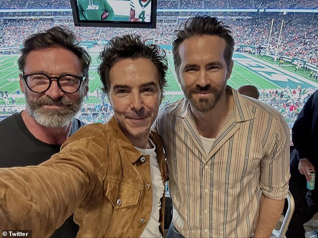 The film's stars and director posed for a selfie at last October's NFL game at MetLife Stadium in East Rutherford, New Jersey.