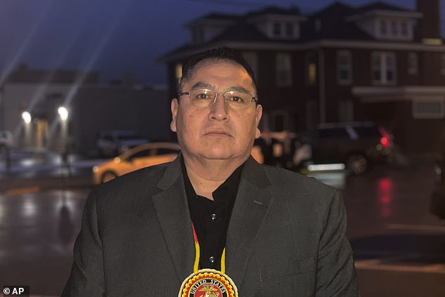 Oglala Sioux Tribe Chairman Frank Star Comes Out said: 'Due to the safety of the Oyate, effective immediately, you are hereby banished from the homelands of the Oglala Sioux Tribe!'