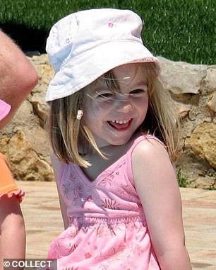 Madeleine McCann (pictured) disappeared on May 3, 2007, when she was just three years old. She has never been found. German prosecutors have named German criminal Christian Brueckner as the main suspect in her disappearance.