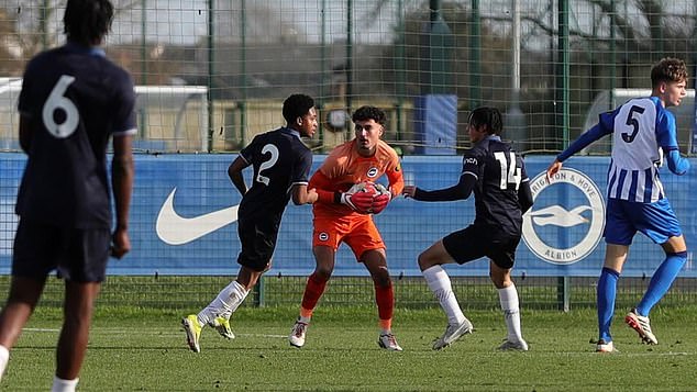 The 17-year-old joined Brighton's under-18 team in 2022 and has made 18 appearances this season.