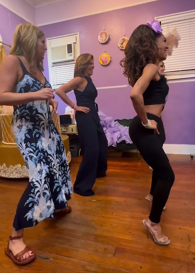 Jenna and Hoda were filmed shaking their hips during a dance lesson with Jeez Loueez.