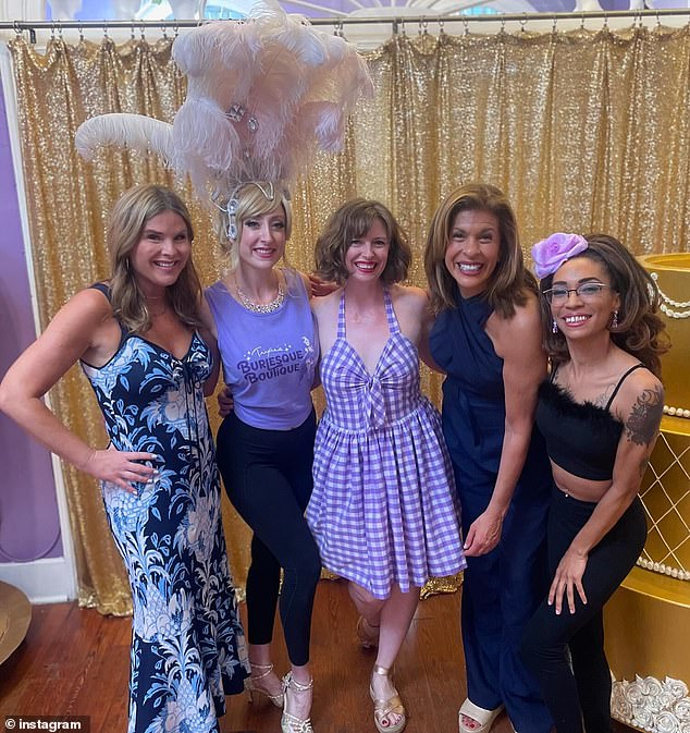 Jenna and Hoda made sure to pose for a photo with the dancers before heading to a bar.