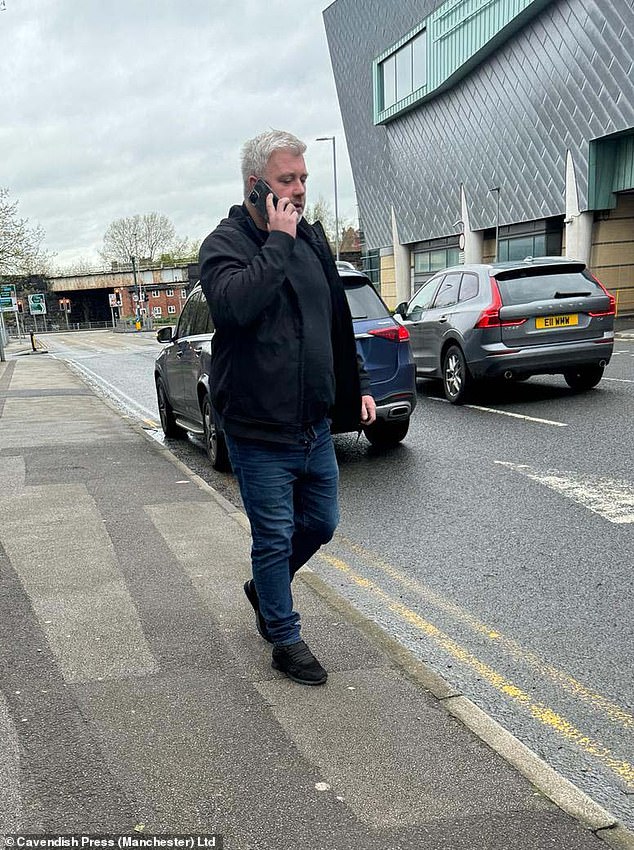 Former Rugby Super League star Nick Owen pictured outside Warrington Magistrates' Court
