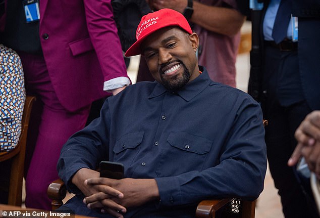 Kanye West (seen in 2018) had revved up Khan's vocals while sampling his 1984 hit 'Through The Fire' on her 2004 debut single 'Through the Wire', which she called 'stupid'.