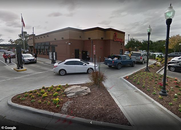 The Chick-fil-A restaurant in Summerville, South Carolina, where the shooting took place.