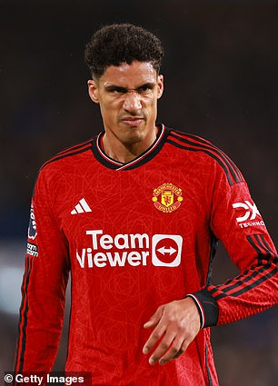 Man United confirmed that Varane suffered a soft tissue injury and could be sidelined for 