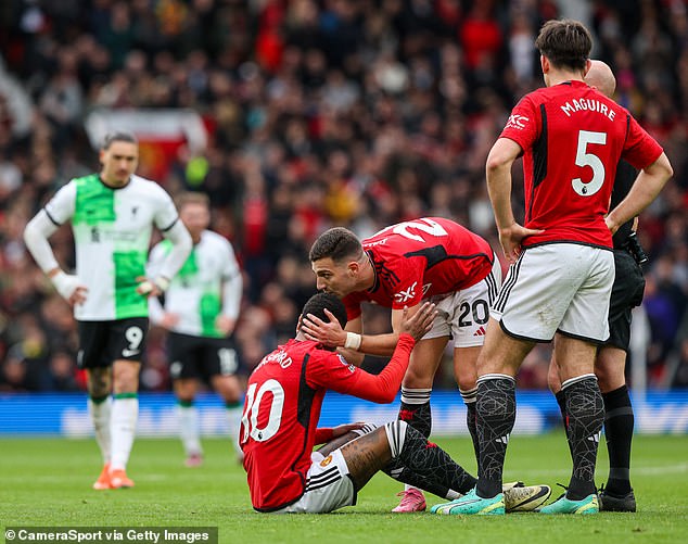 Ten Hag also raised the alarm over Marcus Rashford's fitness on Friday afternoon.