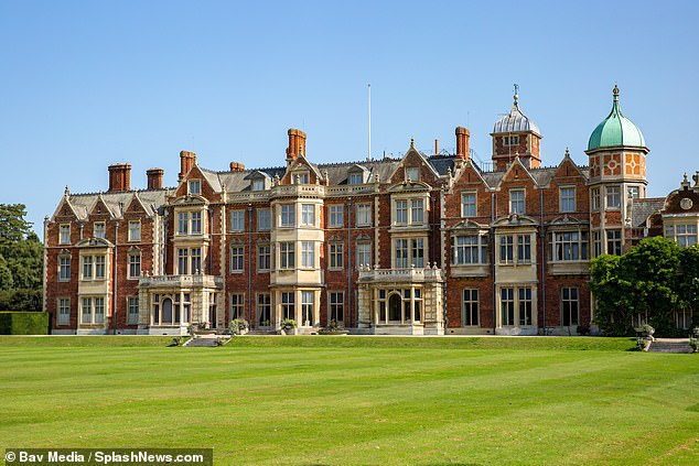 Solar panels were already installed on the roof of Sandringham House two years ago
