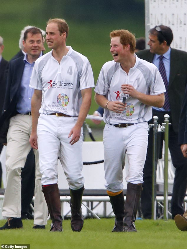 Harry's offering will take viewers behind the scenes of the best polo matches. Above: Harry with his brother, Prince William, after playing in the Audi Polo Challenge at Coworth Park Polo Club in 2014.