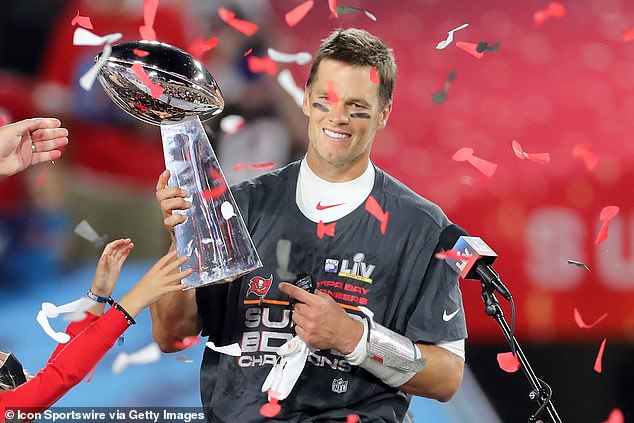 Brady won six Super Bowl titles in 20 seasons with New England before moving to Tampa Bay.