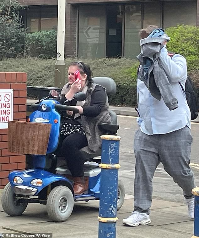 The driver demanded compensation from the court for her disability, which delayed the sentencing hearing. She appeared yesterday on a scooter due to her multiple sclerosis
