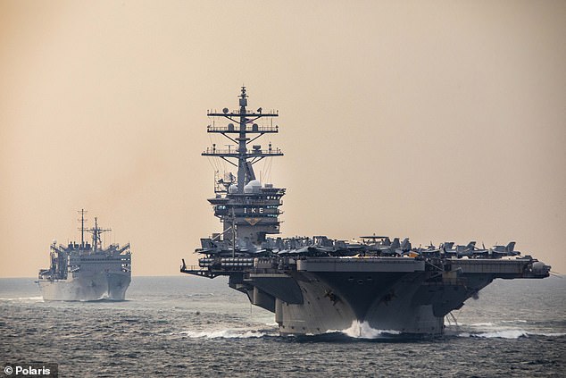 The Pentagon is beefing up its presence in the Middle East and the USS Dwight Eisenhower has been sent to the Red Sea as a warning to Tehran and to protect American personnel in case violence spills over.