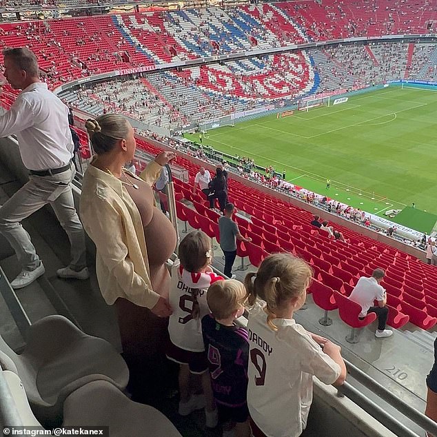 Katie and her four children eventually followed the England captain to the continent when they bought a £30million mansion in Bavaria, which was previously owned by previous Bayern stars.