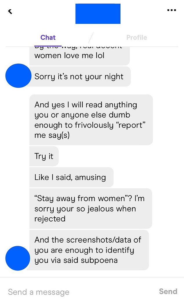 Another woman received these messages from Murrey, who insists the women are trying to smear him.