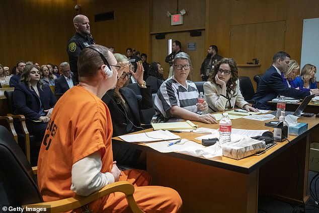 James and Jennifer Crumbley sat at the same table before their sentencing, where they received the maximum possible sentence of 10 to 15 years.