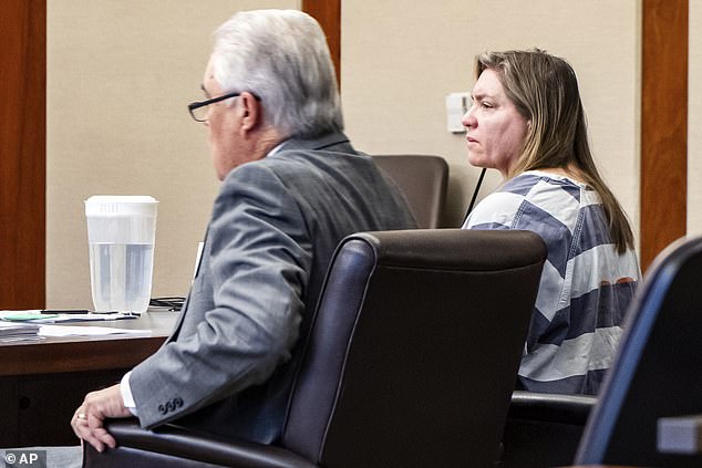 Defendant Jodi Hildebrandt looks on during court on Tuesday, Feb. 20, 2024, in St. George, Utah.
