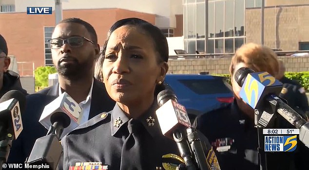 At a news conference Friday, Interim Memphis Police Chief Cerelyn 'CJ' Davis described the incident that unfolded when officers responded to a call about a suspicious vehicle nine miles south of downtown Memphis.