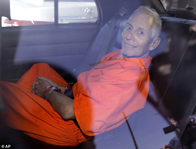 Robert Durst, convicted murderer and star of HBO's true crime documentary 'The Jinx,' has died while serving a life sentence in prison. He was 78 years old. He is pictured on March 17, 2015.