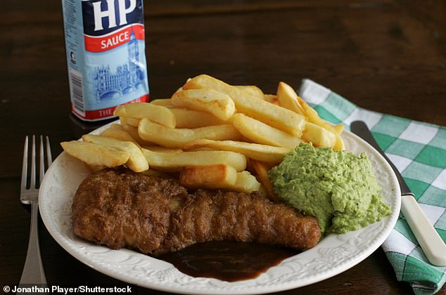 British fish and chips have seen the biggest price rise of all major takeaway products over the last year, with shops increasing prices as inflation threatens their businesses and products (file image)
