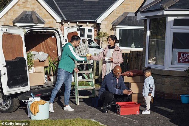 Moving house is a team effort, so don't be afraid to enlist the help of friends and family (stock image)