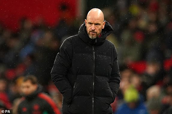 Manchester United manager Erik ten Hag walks into the tunnel after the end of the first half during the Premier League match at Old Trafford, Manchester. Photo date: Saturday December 9, 2023. PA Photo. See PA story SOCCER Man Utd. Photo credit should read: Martin Rickett/PA Wire.RESTRICTIONS: FOR EDITORIAL USE ONLY May not be used with audio, video, data, fixture lists, club/league logos or "live" services. Online use during match limited to 120 images, no video emulation. Not used in betting, games or single club/league/player posts.