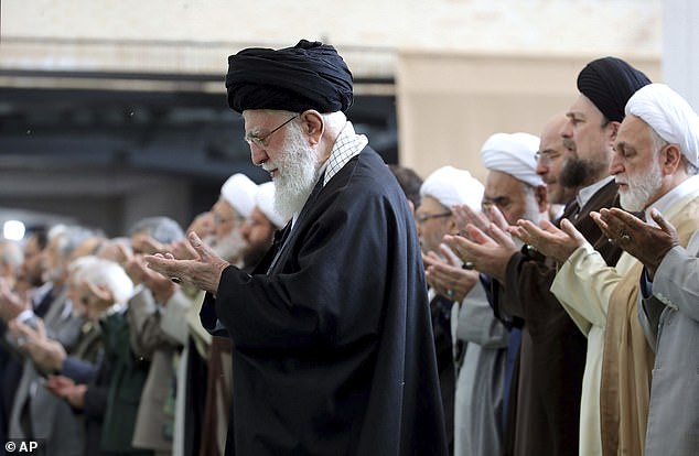 Supreme Leader Ayatollah Ali Khamenei leads the Eid al-Fitr prayer marking the end of the holy Muslim fasting month of Ramadan, in Tehran.
