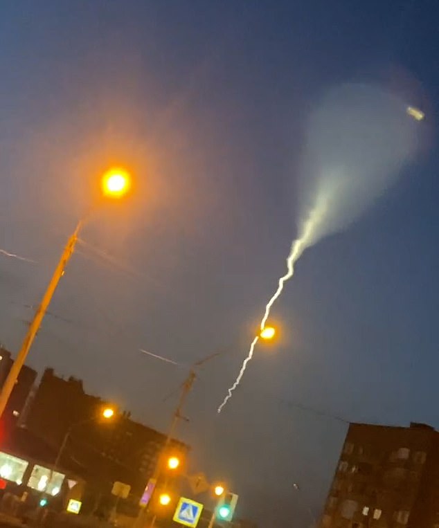 Images show the mysterious intercontinental ballistic launch from the Kapustin Yar test range in the Astrakhan region