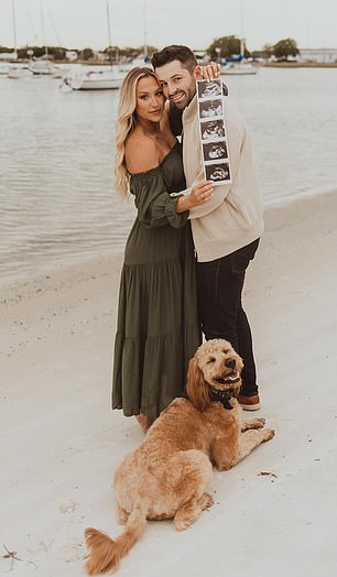 The couple announced in December that they were pregnant and posed for some photos on a Tampa beach.