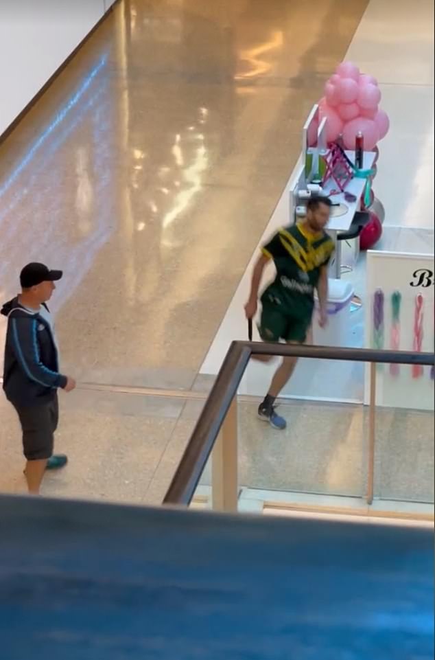 Police have identified the man who killed six shoppers on Saturday afternoon as 40-year-old Joel Cauchi from Queensland (above). Cauchi, who slept rough and had no fixed address, is believed to have suffered from schizophrenia.