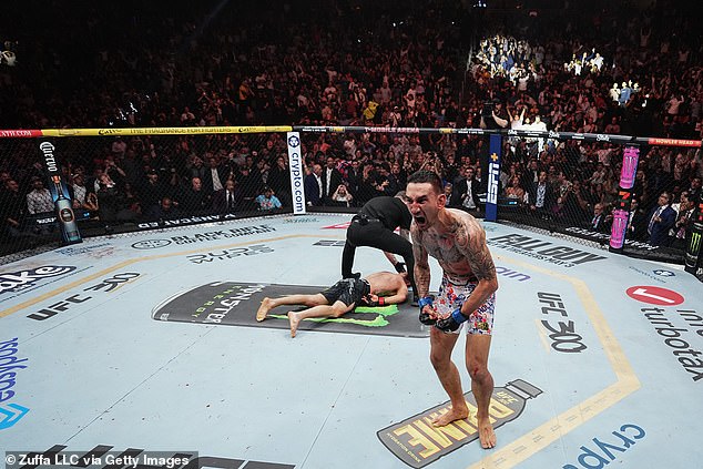 1713068379 445 Max Holloway KNOWS Justin Gaethje in the last second of