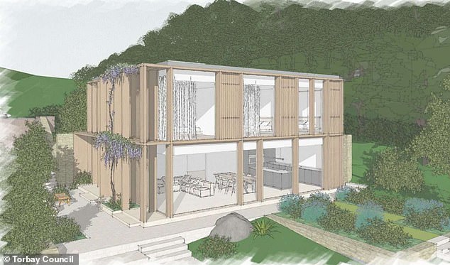 Architect's drawing of the new house which was included in the planning application. Credit: Storm Architects