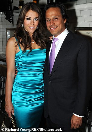 Businessman Nayer was previously married to actress Elizabeth Hurley from 2007 to 2011 (pictured together in 2010).