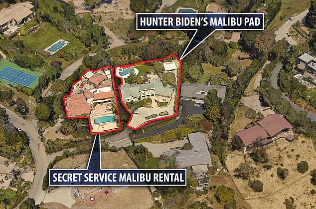 The presidential bodyguards were spending $30,000 a month to rent a property next to Hunter's, where he lived with his wife Melissa Cohen and son Beau.