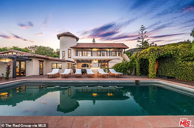 Secret Service House: The Spanish-style villa with ocean views had six bedrooms, a pool, tasting room, gym, spa, built-in barbecue, and a 