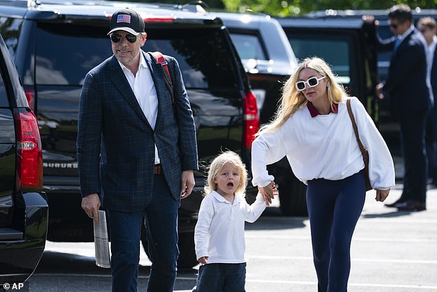 In August 2023, Hunter and his wife Cohen moved into a new home for $15,800 a month, as DailyMail.com exclusively reported at the time. The couple is pictured in July winning their son Beau.